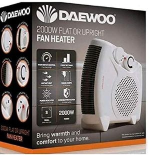 2KW Portable Home Electric Upright Adjustable Fan Heater Hot Cold Small 2000W 