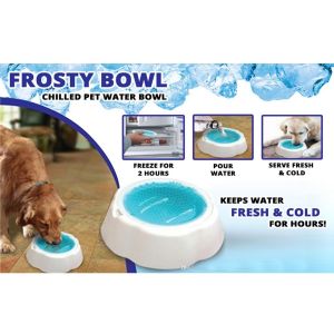 Pet Cooling Cool Bowl Freezable Chilled Water Bowl Summer Chilled Frozen Dog Cat